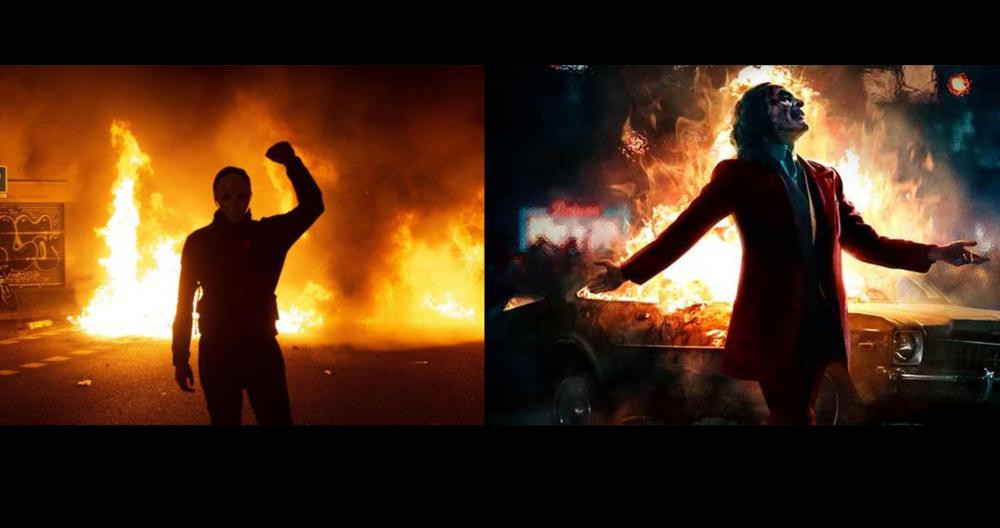 Comparación de los disturbios en Barcelona con Joker / CG