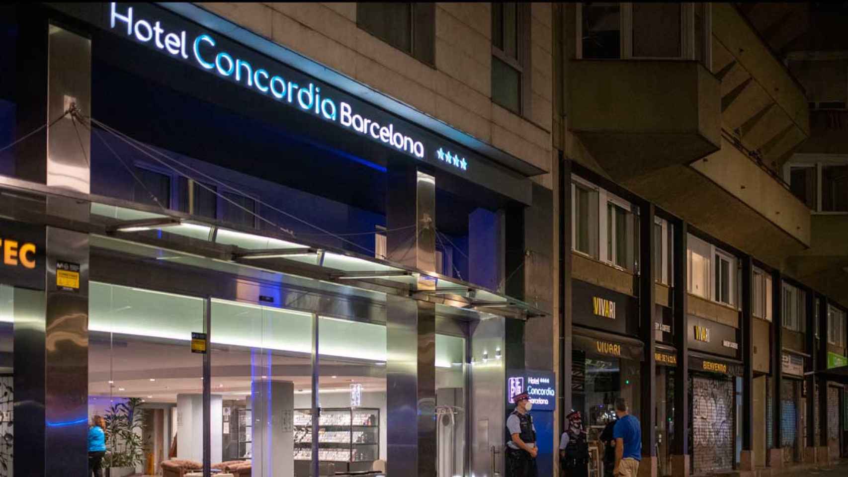 Hotel Concordia de Barcelona donde el parricida acabó con la vida de su hijo / EUROPA PRESS
