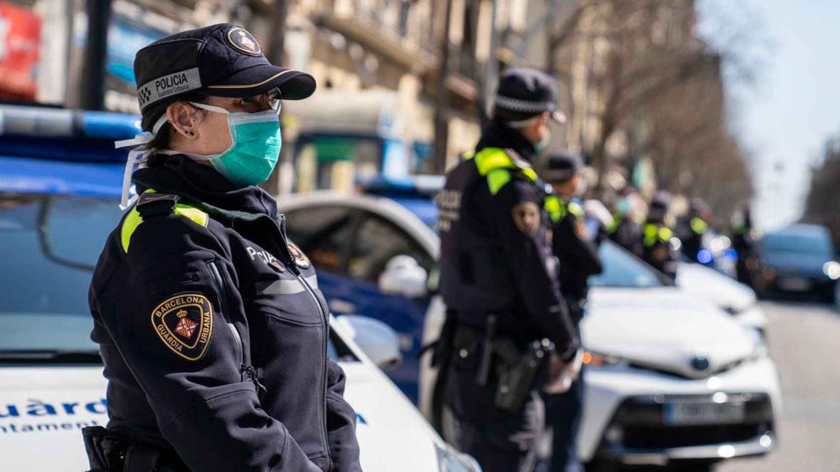 Una agente de la Guardia Urbana de Barcelona durante un dispositivo anterior / MA