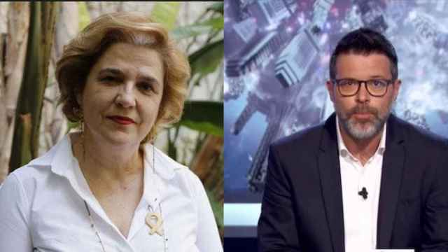 La periodista Pilar Rahola y el humorista Quequé / CG