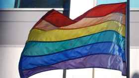 Una foto de archivo de la bandera gay