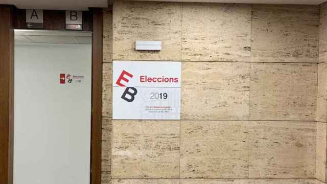 El espacio habilitado para las elecciones a las cámaras de comercio en la organización de dinamización empresarial de Barcelona / CG