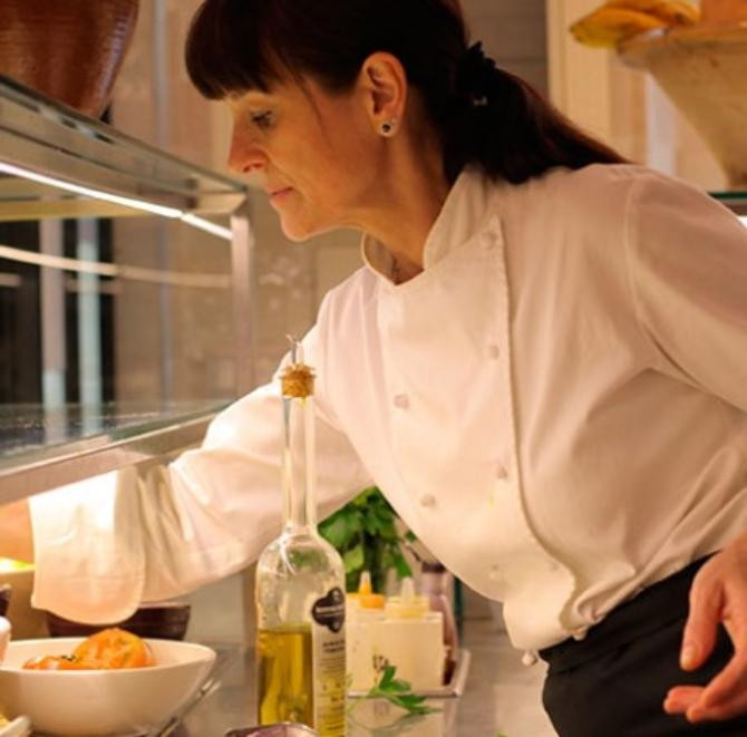 La chef Teresa Carles es la creadora del cachopo vegano / TERESA CARLES