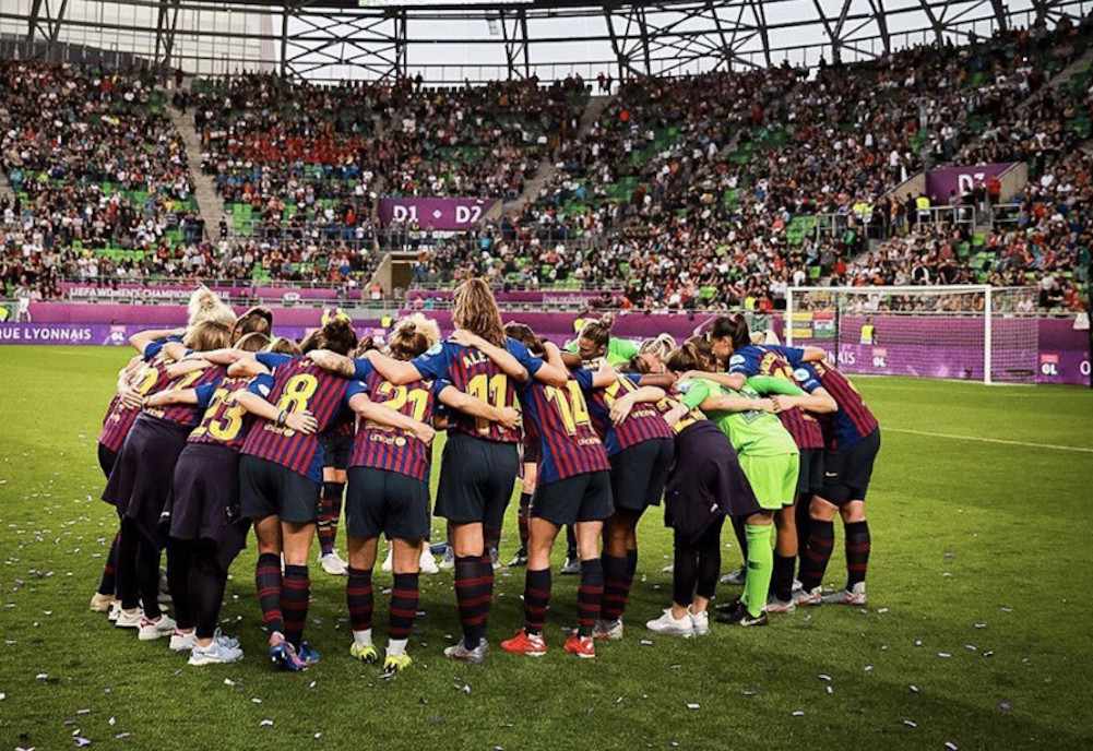 Una foto del Barça femenino tras la final de la Champions League / Instagram