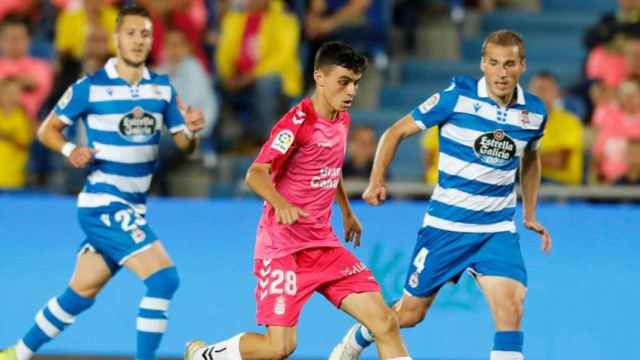 Pedri en el partido contra el Deportivo / TWITTER