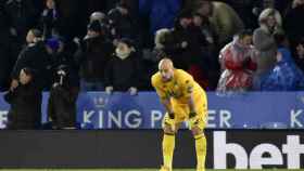 Pepe Reina en un partido con el Aston Villa / EFE