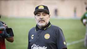 Diego Armando Maradona en una imagen en el Gimnasia / Redes
