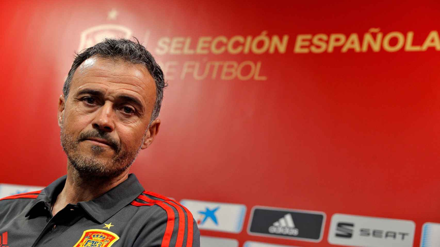 Luis Enrique Martínez en rueda de prensa con la selección española / EFE