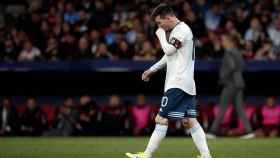 Una foto de Leo Messi durante el Argentina - Venezuela / EFE