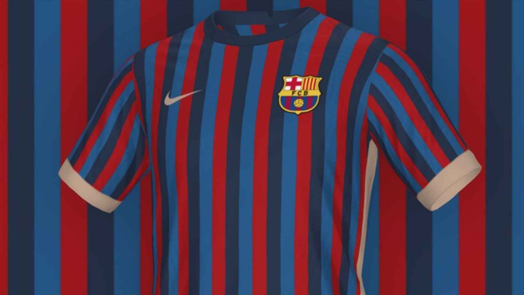 Camiseta del Barça de la temporada 2022-23 a la espera de publicidad / REDES