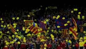 Aficionados del Barça en el Camp Nou / EFE