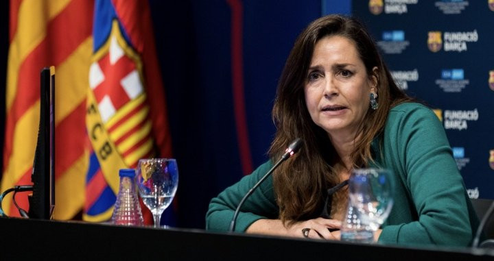 Maria Vallès en una rueda de prensa / FC Barcelona