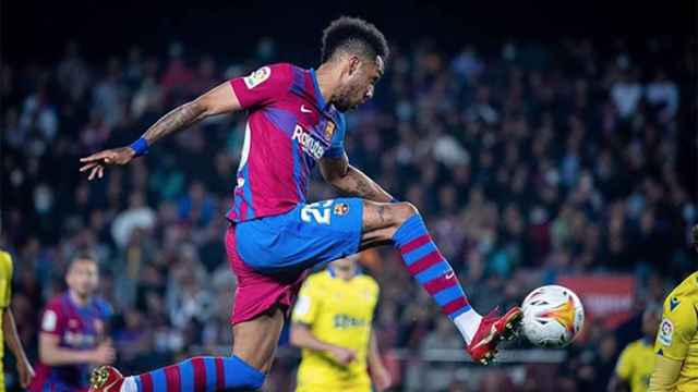 Pierre Emerick Aubameyang, durante el partido contra el Cádiz / EFE