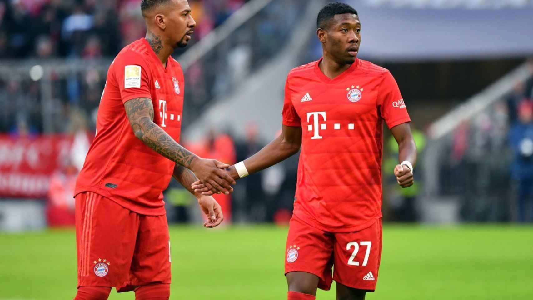 Alaba, junto a Jerome Boateng en un partido del Bayern | EFE