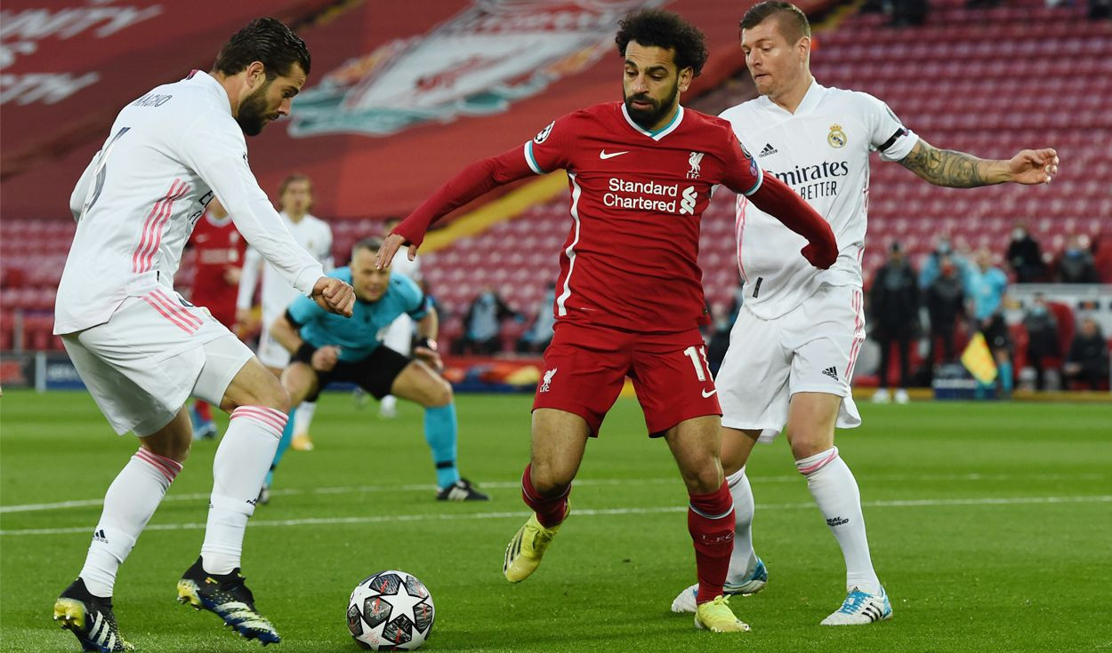 Salah, en una acción ante el Real Madrid | EFE