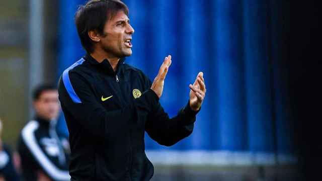 Antonio Conte en un partido del Inter de Milán EFE