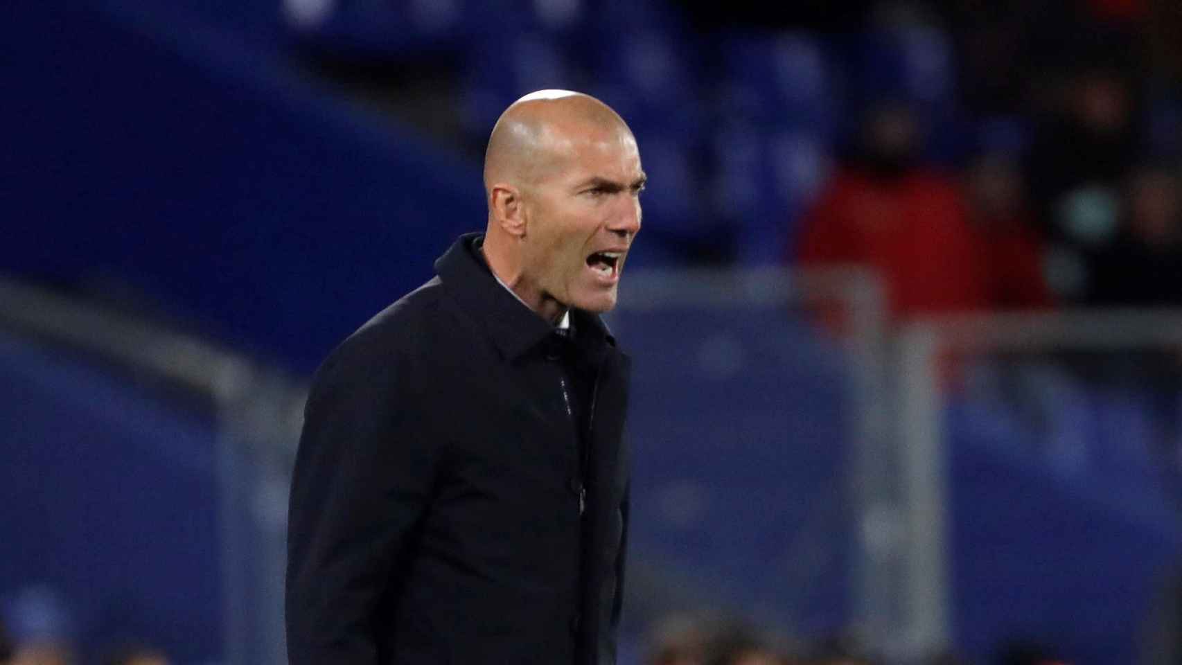Zidane en el partido de este jueves entre Getafe - Real Madrid / EFE