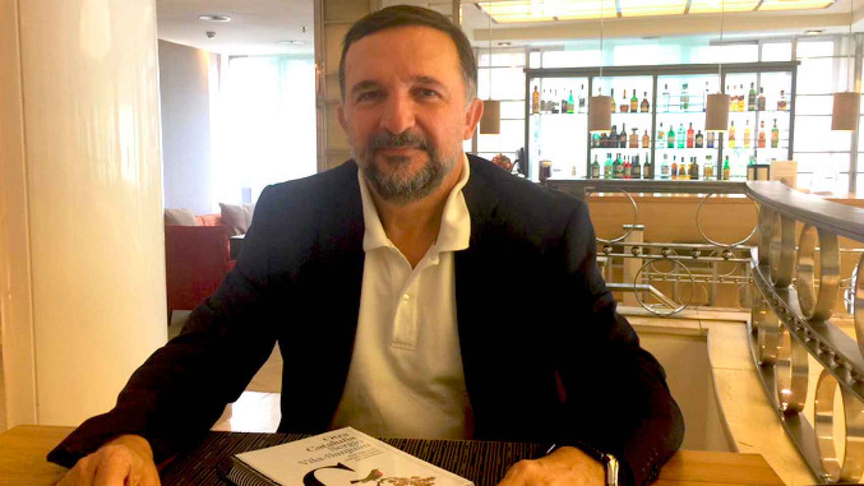 El periodista y escritor Sergio Vila-Sanjuán, durante la entrevista con 'Crónica Global' / CG