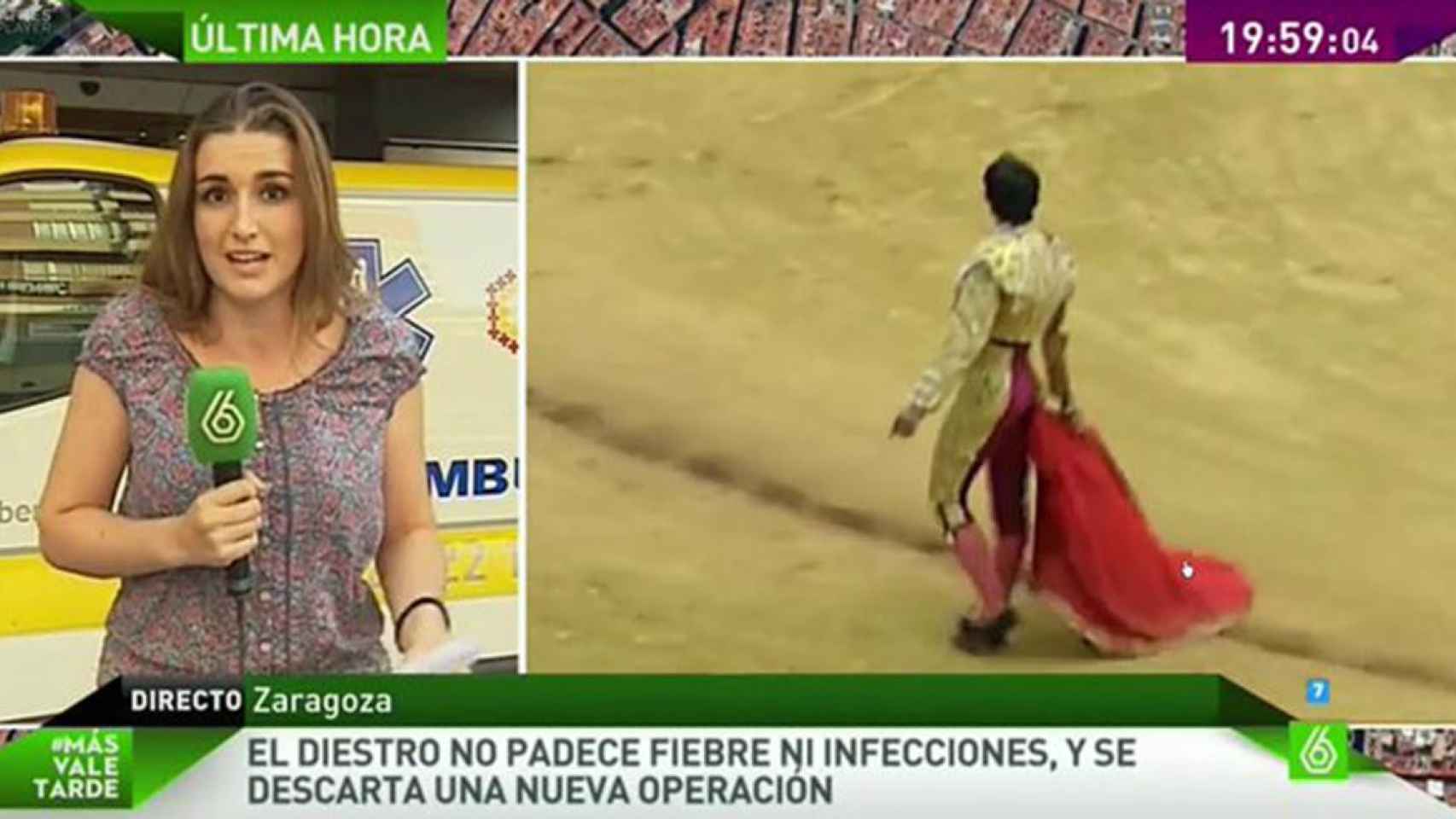 La independentista Pilar Carracelas, cuando cubría corridas de toros para La Sexta en perfecto castellano / CG