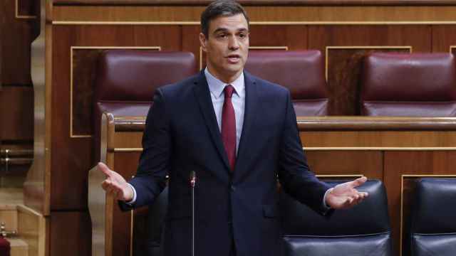 Pedro Sánchez, presidente del Gobierno en una sesión de control / EP