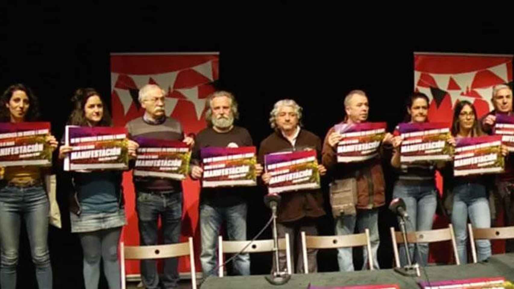 Acto de presentación de la manifestación 'indepe' en Madrid, para la que fletarán 380 autobuses / ANC