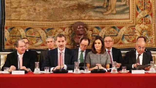 Los Reyes en la reunión del Patronato de la Fundación Princesa de Girona / EUROPA PRESS