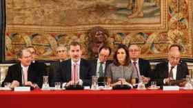 Los Reyes en la reunión del Patronato de la Fundación Princesa de Girona / EUROPA PRESS