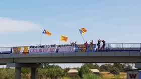 Protesta independentista en Cambrils el sábado antes dela marcha en Salou (Tarragona) / CG