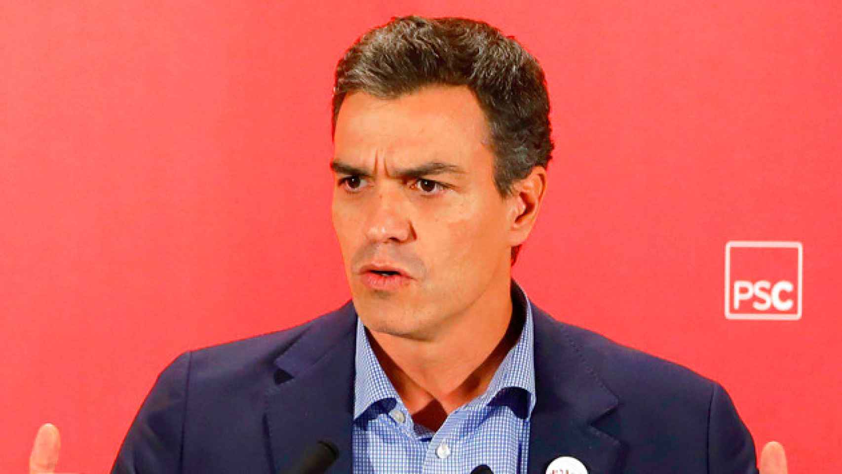 El secretario general del PSOE Pedro Sánchez, durante una intervención / EFE