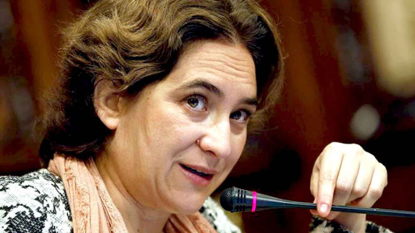 Ada Colau. alcaldesa de Barcelona, en el pleno ordinario de octubre / EFE