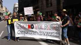 Protesta de ONG contra los recortes del Gobierno de Artur Mas en ayudas a la cooperación / CG