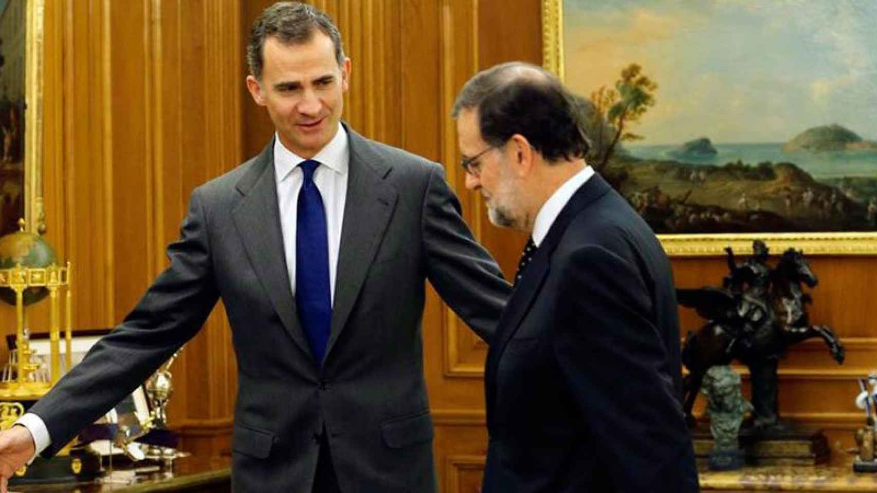 Mariano Rajoy, en su encuentro con el Rey.