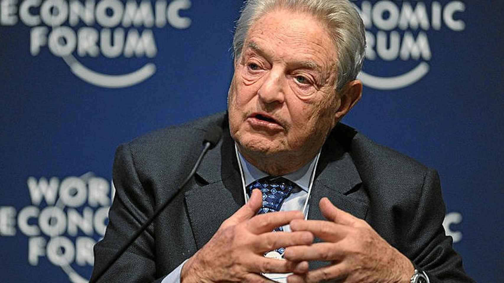 George Soros, en una reunión del Foro Económico Mundial