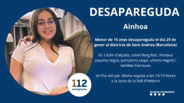 Los Mossos localizan a Ainhoa, la menor de 15 años desaparecida el 29 de enero en la zona de Vall d'Hebron / MOSSOS