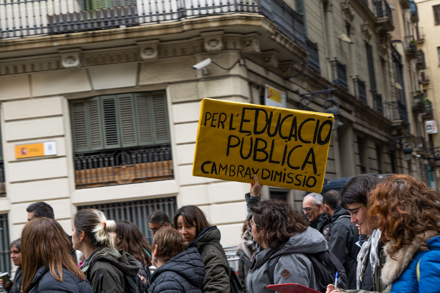 Manifestación profesores en una de las huelgas, como la que tendrá lugar el 25 y 26 de enero / LUIS MIGUEL AÑÓN (CG)