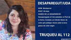 Montse Elías, periodista de TVE en Cataluña desaparecida / MOSSOS D'ESQUADRA