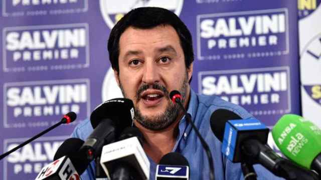 El ministro del Interior italiano y líder de la ultraderechista Liga, Matteo Salvini