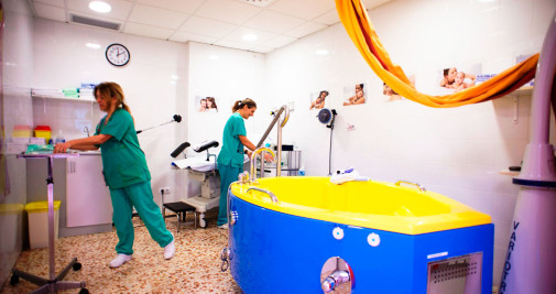 El área de Obstetricia del Hospital del Instituto de Asistencia Sanitaria (IAS) de Girona / Cedida
