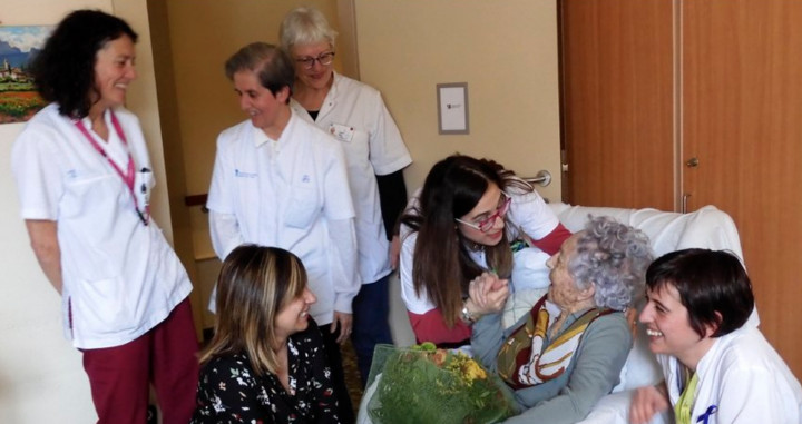 María Branyas celebra su 113 cumpleaños en el centro donde reside