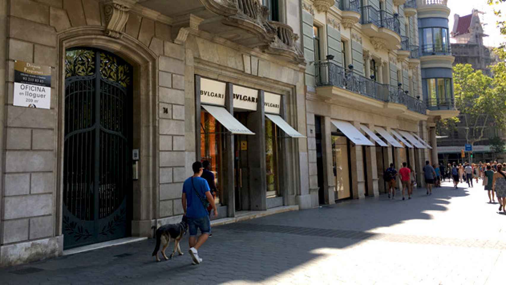 Bulgari ocupa actualmente un local de 112 metros cuadrados en la 'milla de oro' de Barcelona, Paseo de Gràcia / CG