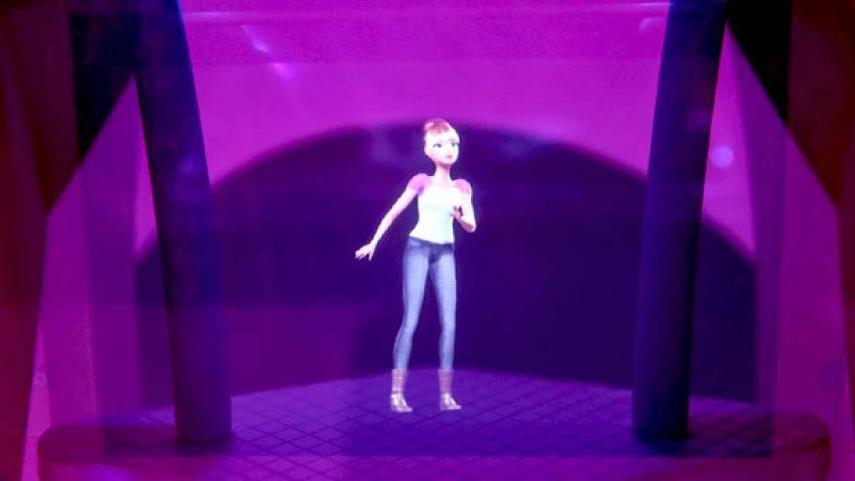 Imagen del primer prototipo de la Barbie asistente personal, un holograma con inteligencia artificial / CG