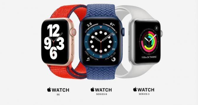Varios modelos del Apple Watch