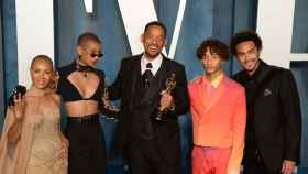 Will Smith con sus hijos Trey, Jaden y Willow Smith y su mujer Jada Pinkett Smith en los Oscar / EP