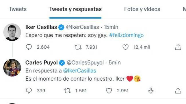 Tweet de Iker Casillas