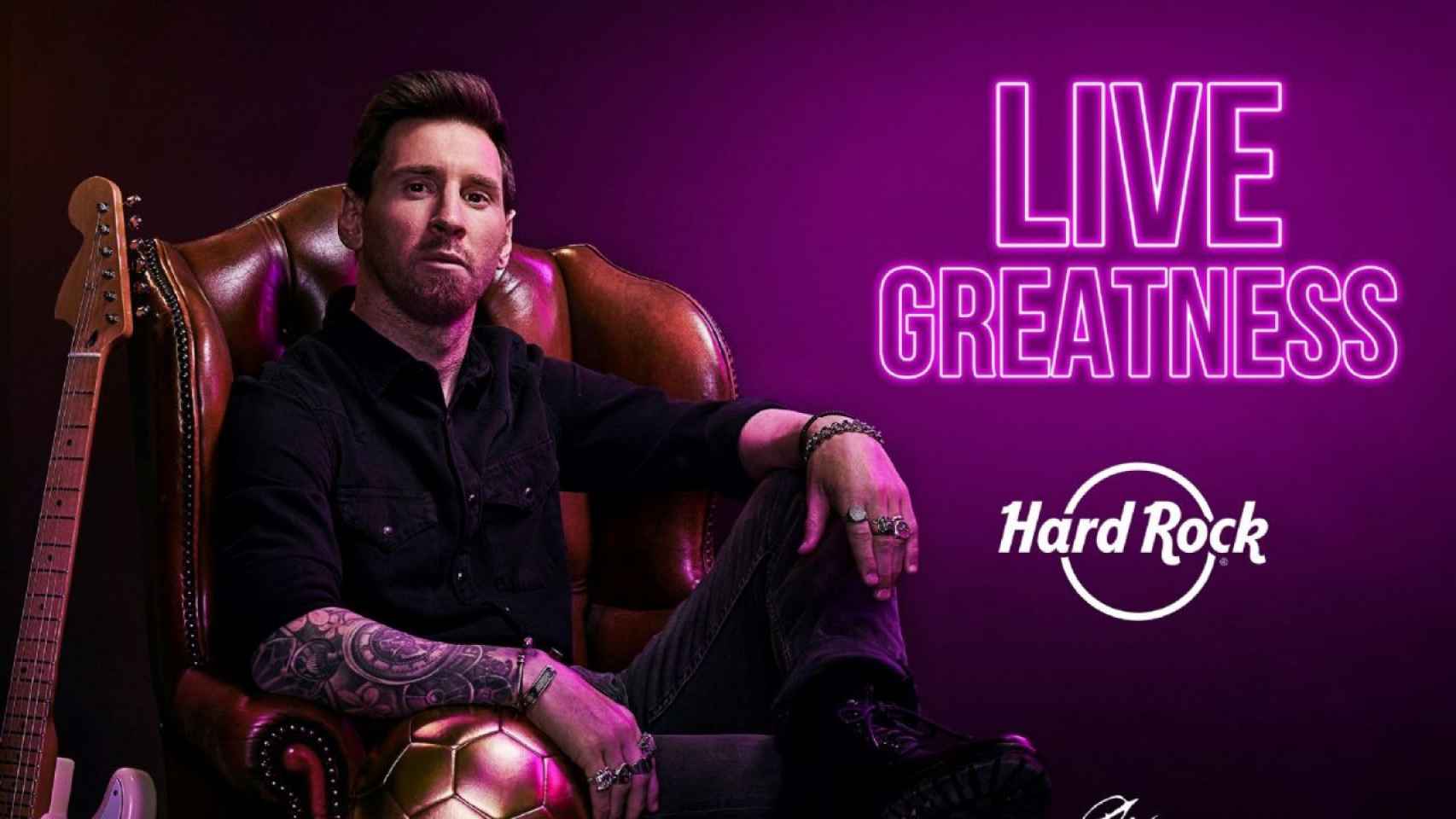 Leo Messi, protagonista de la campaña de Hard Rock Café