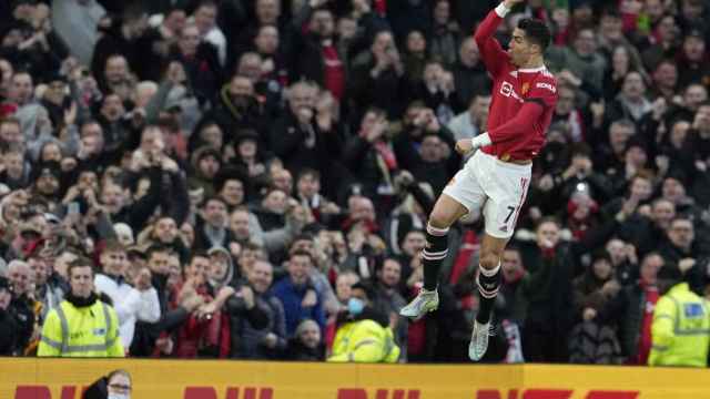 Cristiano Ronaldo, celebrando uno de sus goles ante el Tottenham / EFE