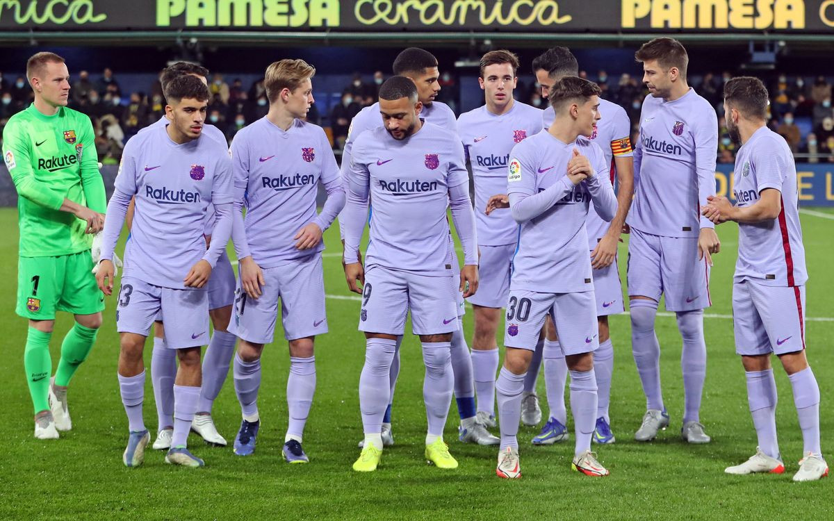 Los jugadores del Barça en un partido de Liga / FCB