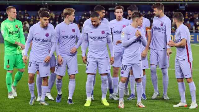 Los jugadores del Barça en un partido de Liga / FCB