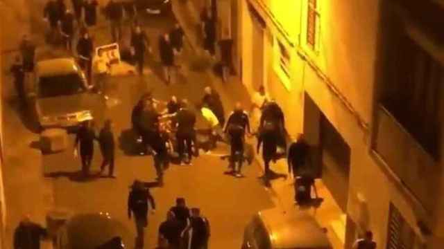Boixos Nois en las calles de Sevilla antes de la final copera / Twitter