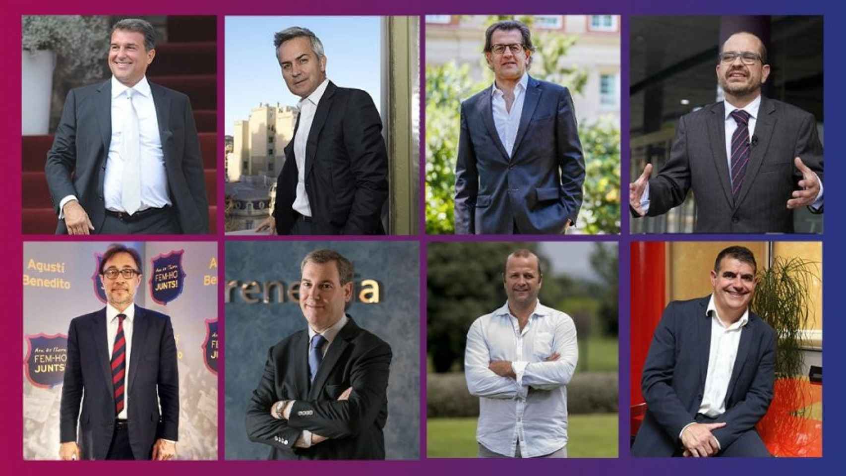 Los precandidatos de las elecciones a la presidencia del Barça / CULEMANÍA
